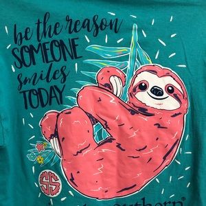 Teal Sloth Simply Southern